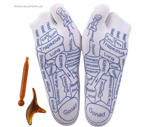 Reflexology Acupressure Socks and Foot Massager with Tools